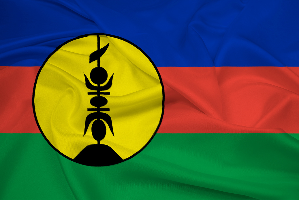 Waving New Caledonia Flag